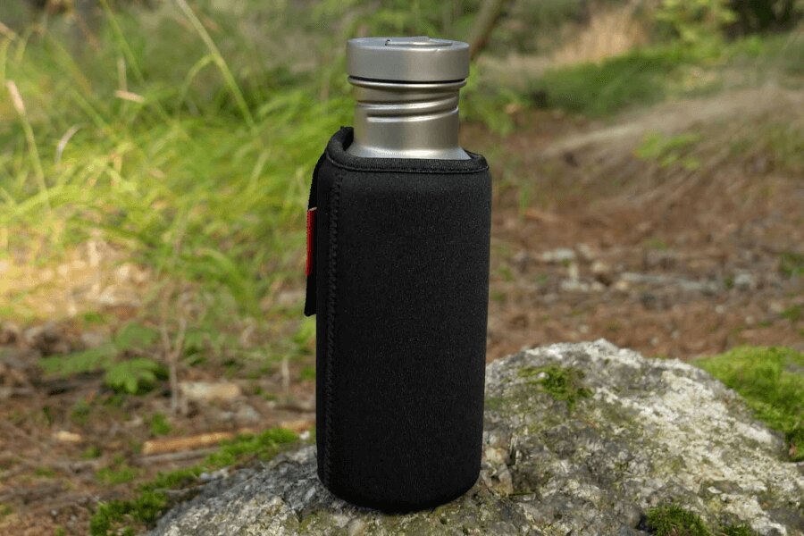 Titanová láhev Sport Bottle Keith v obalu. Zdroj: Rigad