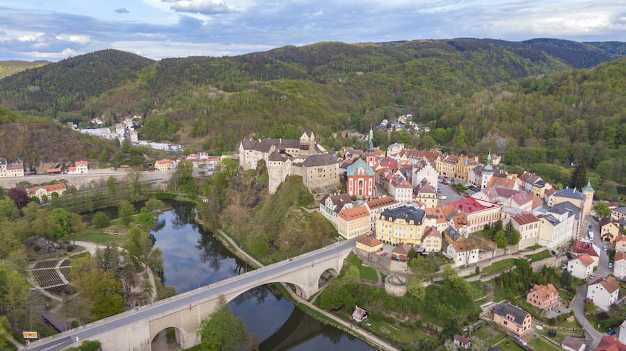 Pohled na město Loket