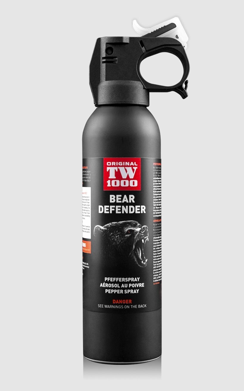 Obranný sprej na medvědy Bear Defender TW1000® / 225 ml (Barva: Černá)