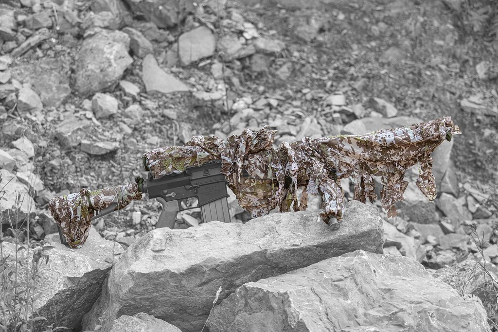 3dílný maskovací kryt Rifle Camo Ghosthood® IRR