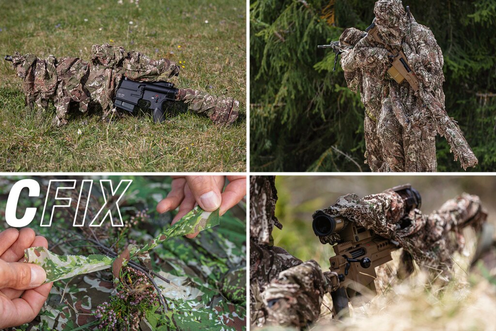 3dílný maskovací kryt Rifle Camo Ghosthood® IRR