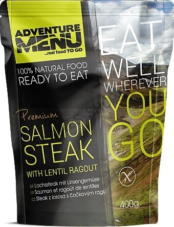 Adventure Menu® - Steak z lososa s čočkovým ragů