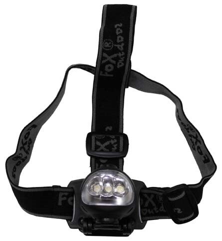 Čelová - cyklistická LED svítilna výklopná + dynamo FOX OUTDOOR® - černá