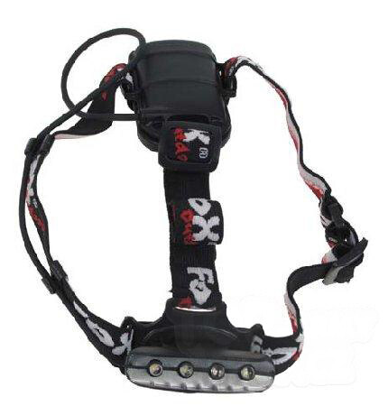 Čelová LED svítilna výklopná se 4 LED FOX OUTDOOR® - černá