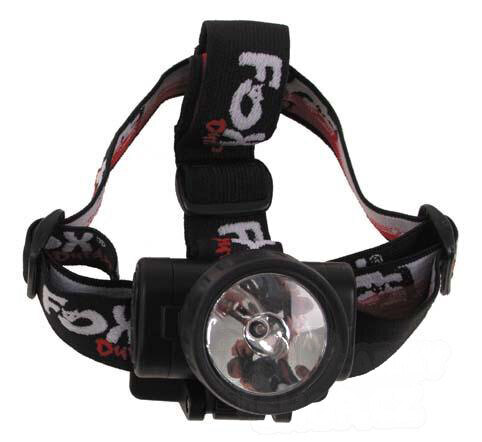 Čelová svítilna Krypton výklopná FOX OUTDOOR® - černá