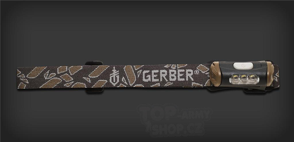 Čelovka - náhlavní LED svítilna Hands Free GERBER® Myth™ + 1 baterie zdarma