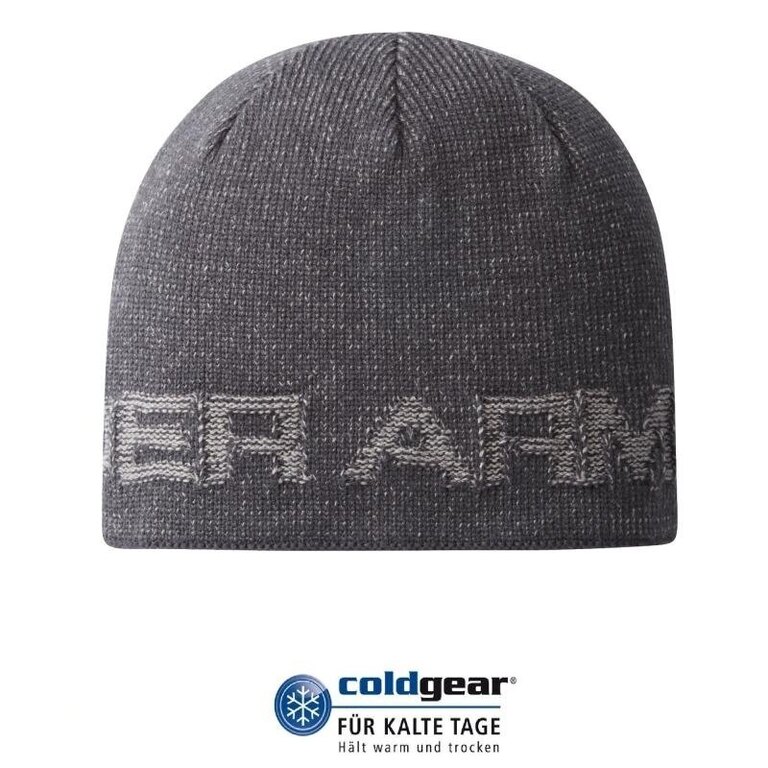 Čepice UNDER ARMOUR® Wordmark Beanie ColdGear® - šedá