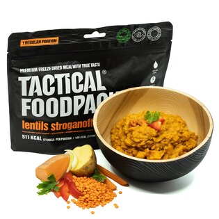 Dehydrované jídlo Čočkový Stroganov Tactical Foodpack®