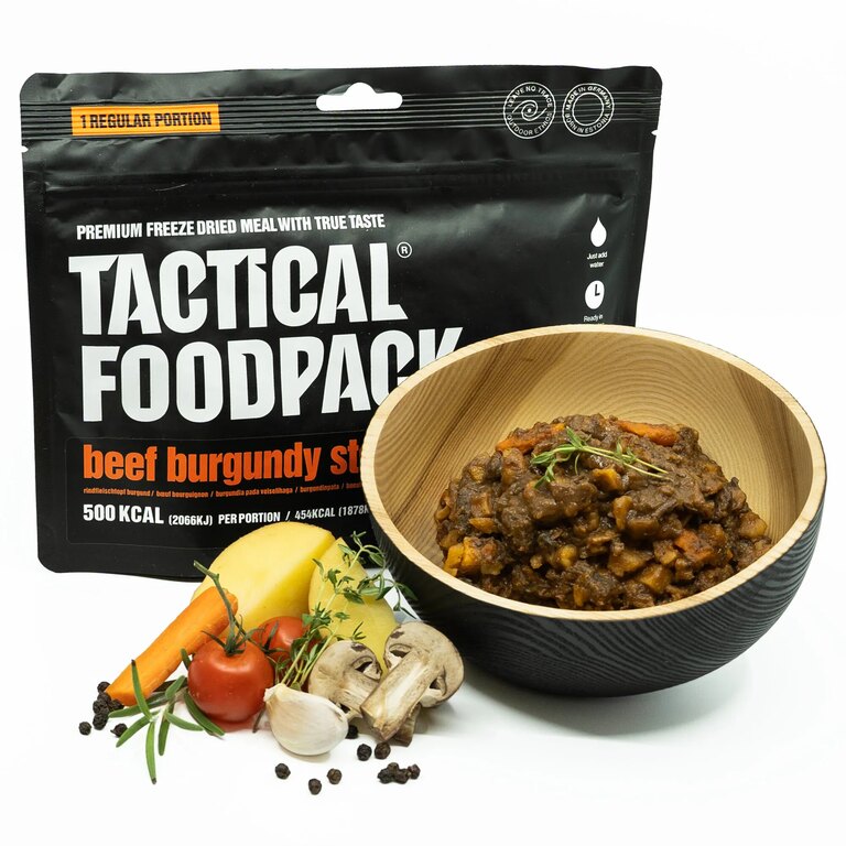 Dehydrované jídlo Hovězí guláš po burgundsku Tactical Foodpack®