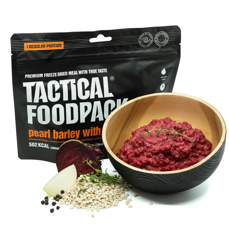 Dehydrované jídlo Perlový ječmen s červenou řepou Tactical Foodpack®