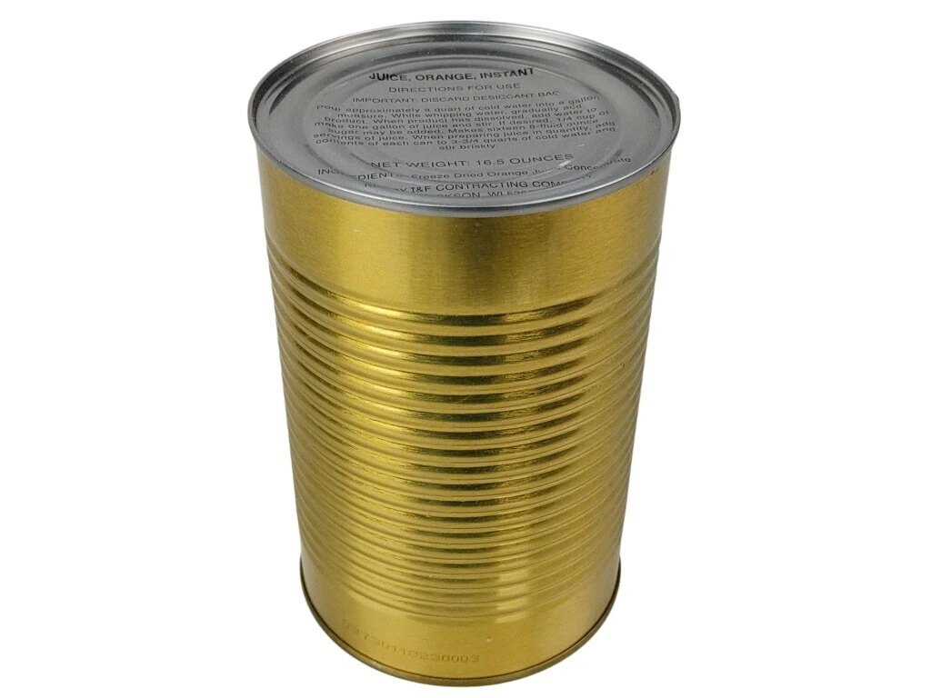 Lyofilizovaný hroznový džus v konzervě US ARMY®