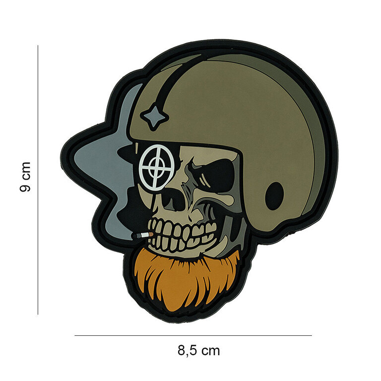Nášivka Bearded Skull Pilot 101 INC®
