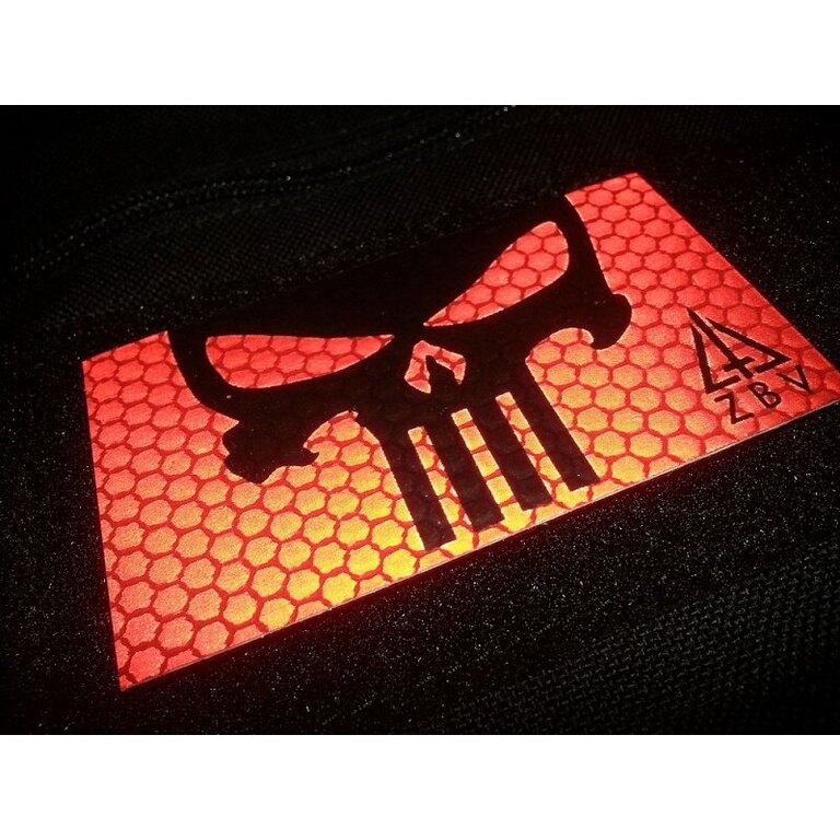 Nášivka JTG® Punisher reflexní - červená