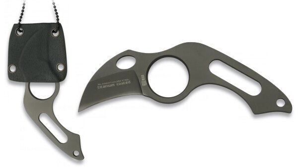 Nůž s pevnou čepelí - nůž na krk RUI® 31849 - šedý