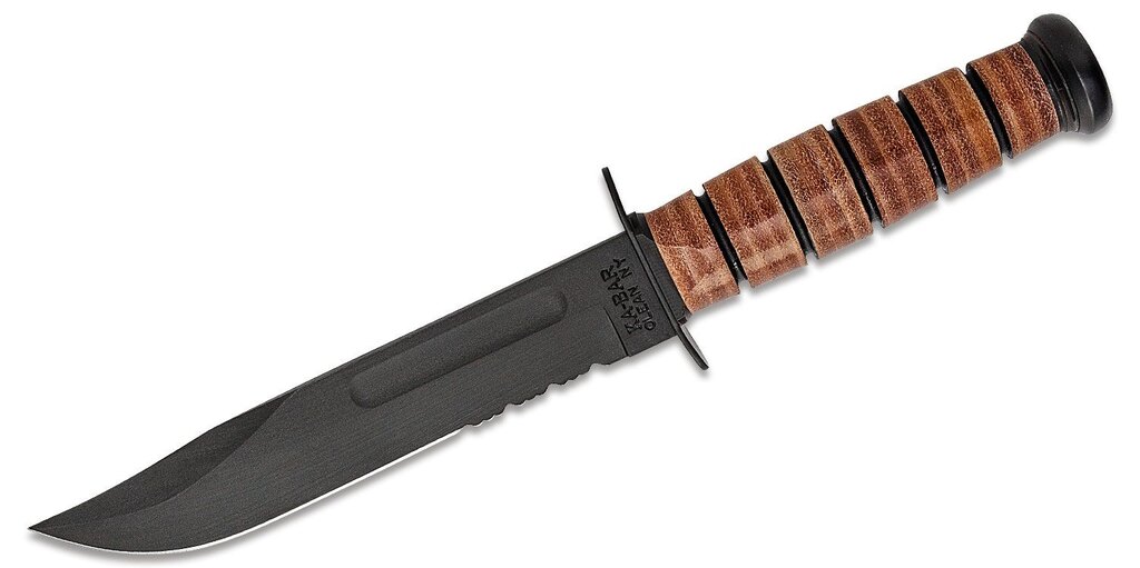 Nůž s pevnou čepelí USMC Fighting KA-BAR®, kombinované ostří