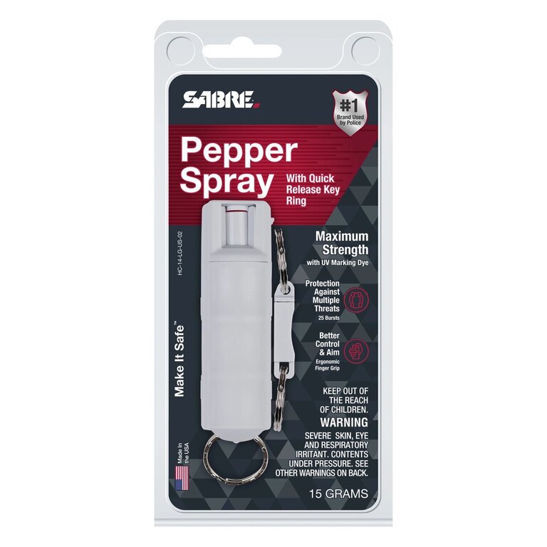 Obranný sprej / rychloupínací kroužek Sabre Red®