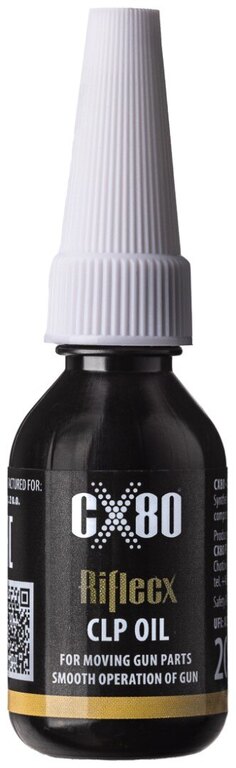 Olej CLP pro mazání pohyblivých částí zbraní Riflecx® 20 ml