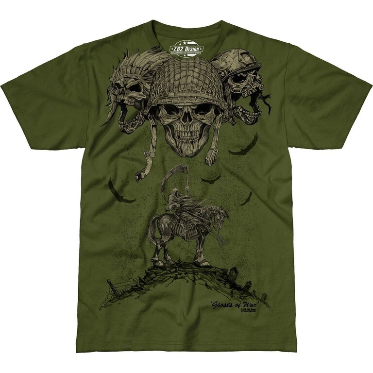 Pánské tričko 7.62 Design® Ghosts of War - zelené