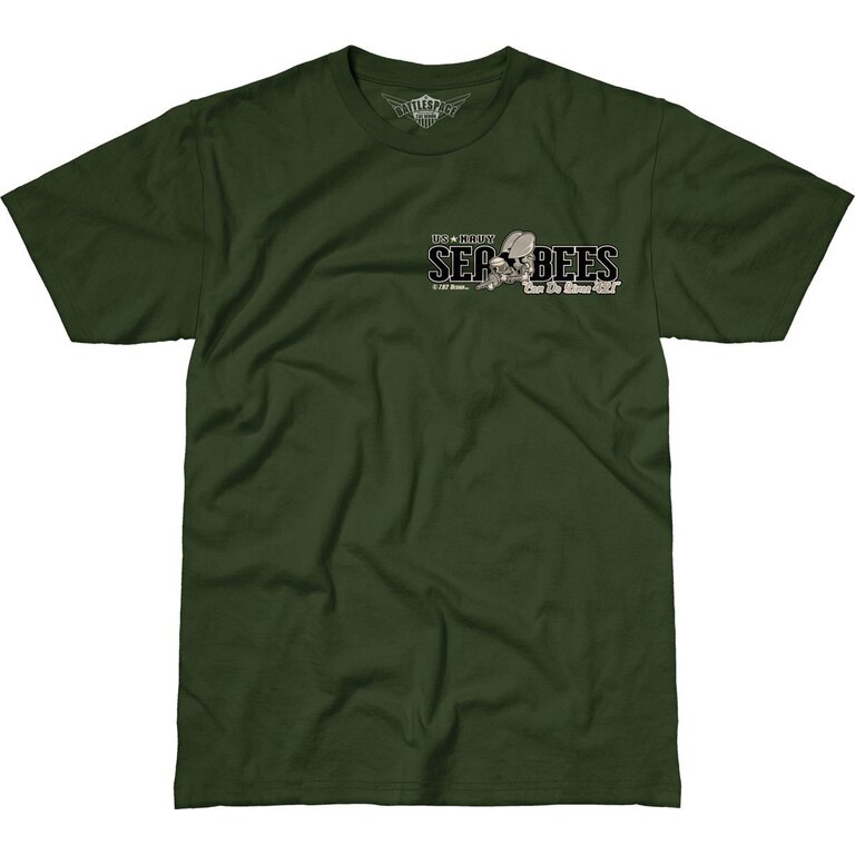Pánské tričko 7.62 Design® US Navy Seabees - zelené