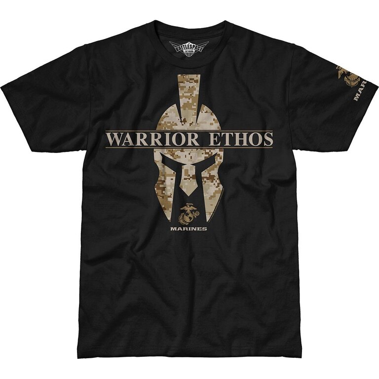 Pánské tričko 7.62 Design® USMC Warrior Ethos - černé