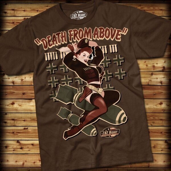 Pánské tričko BOMBSHELL SERIES, DEATH FROM ABOVE 7.62 Design®