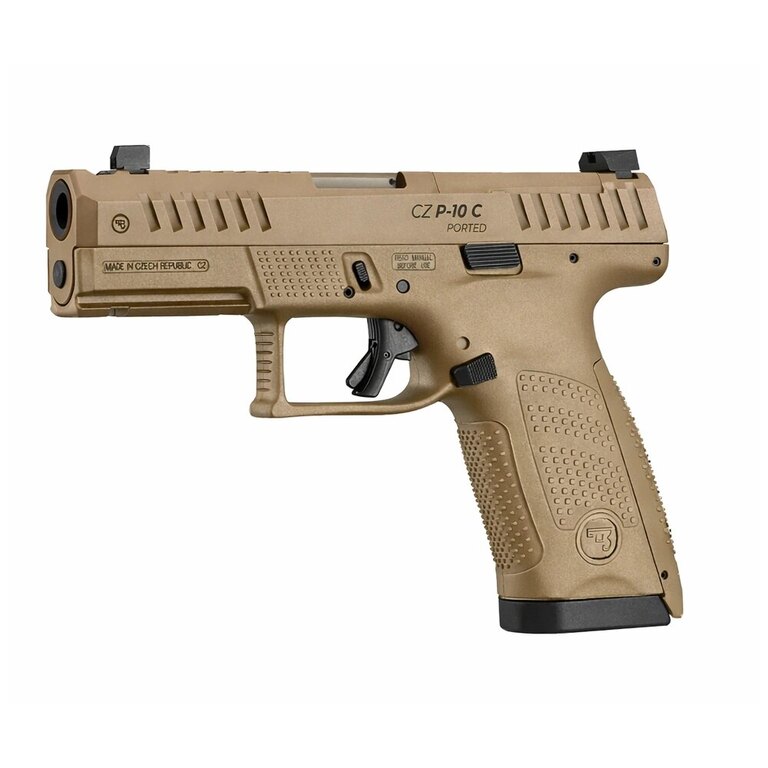 Pistole CZ P-10 C PORTED FDE / ráže 9x19 CZUB®