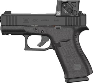 Pistole Glock 43X A-CUT™ / Aimpoint COA™ / ráže 9×19