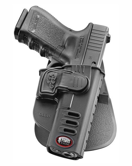 Pistolové pouzdro FOBUS® GLCH LH BHP opaskové pro služební opasek na pistoli Glock - pro leváky