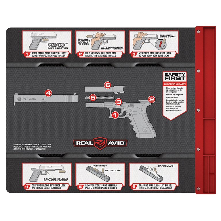 Podložka s návodem pro čištění Glock Real Avid®