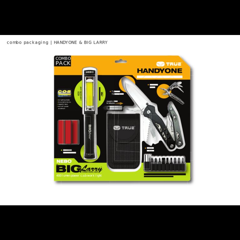 Sada – multifunkční nástroj Handyone a svítilna Big Larry TRUE UTILITY® TU181CP2