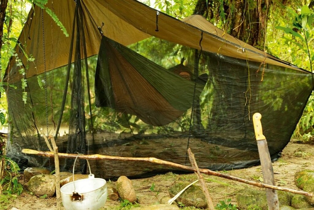 Stanový přístřešek s moskytiérou AMAZONAS® Moskito - Coyote