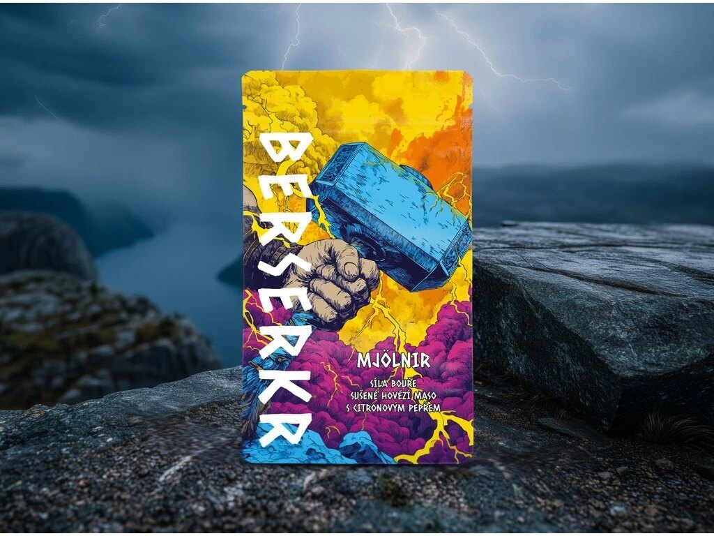 Sušené hovězí maso / jerky MJOLNIR - Citronový pepř Berserkr®