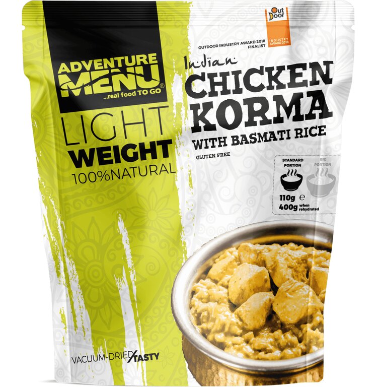 Sušené jídlo Kuře Korma s rýží basmati Adventure Menu®