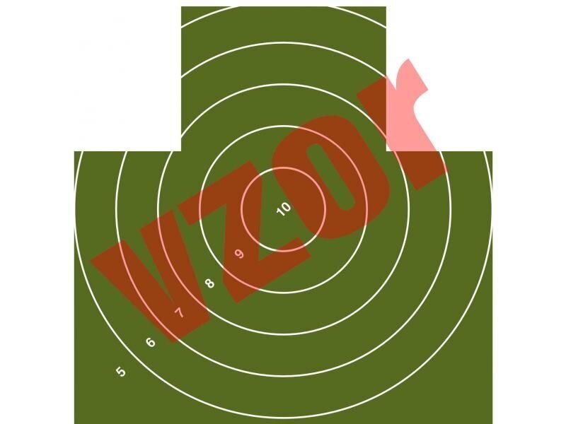Terč - nekrytě ležící figura SA Rigad® / 10 ks