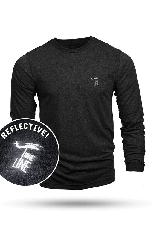 Tričko dlouhý rukáv Reflective Dropline Logo Nine Line®