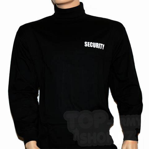 Triko s dlouhým rukávem - rolák SECURITY 101INC® - černý