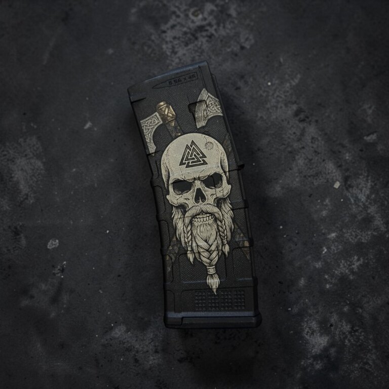 Zásobník pro AR15, 30 ran, ráže 5.56×45 NATO Magpul® / Viking Skull