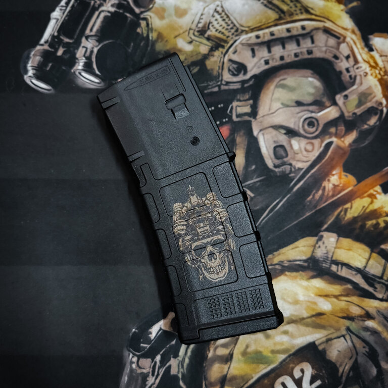 Zásobník pro AR15, 30 ran, ráže 5.56x45 NATO Magpul® / Lebka