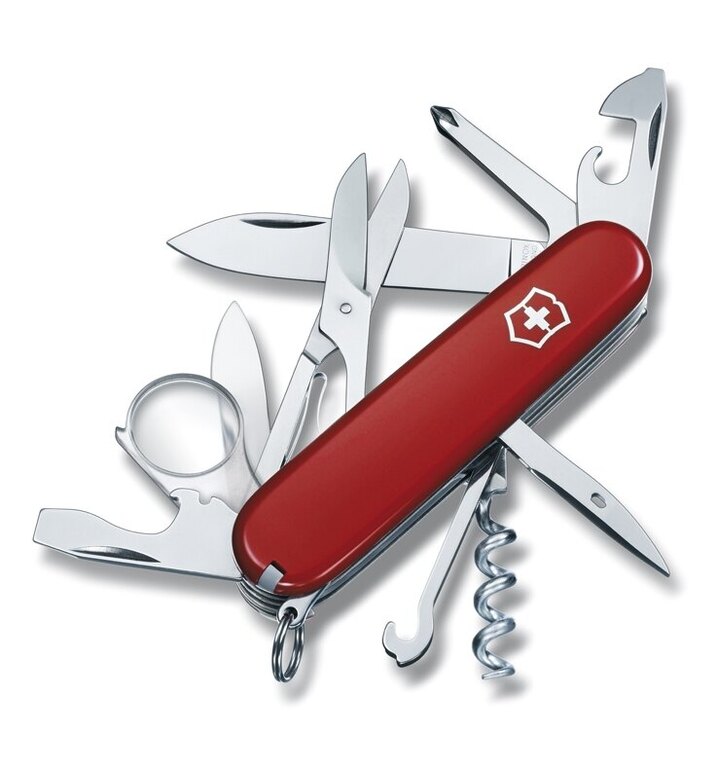 Zavírací multifunkční nůž VICTORINOX® Explorer - červený