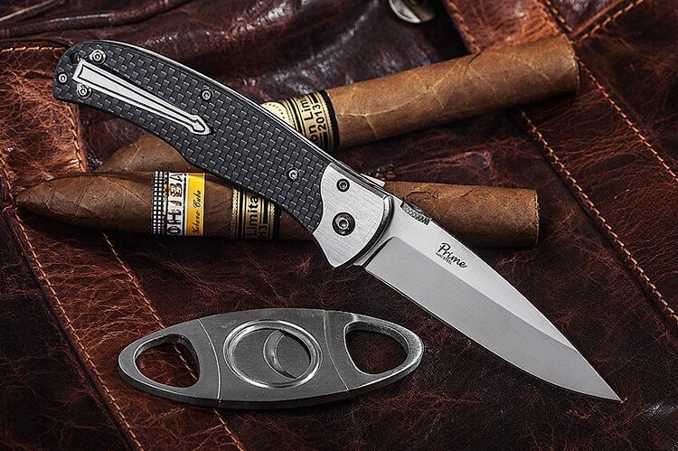 Zavírací nůž KIZLYAR SUPREME® Prime Carbon Fiber - černý